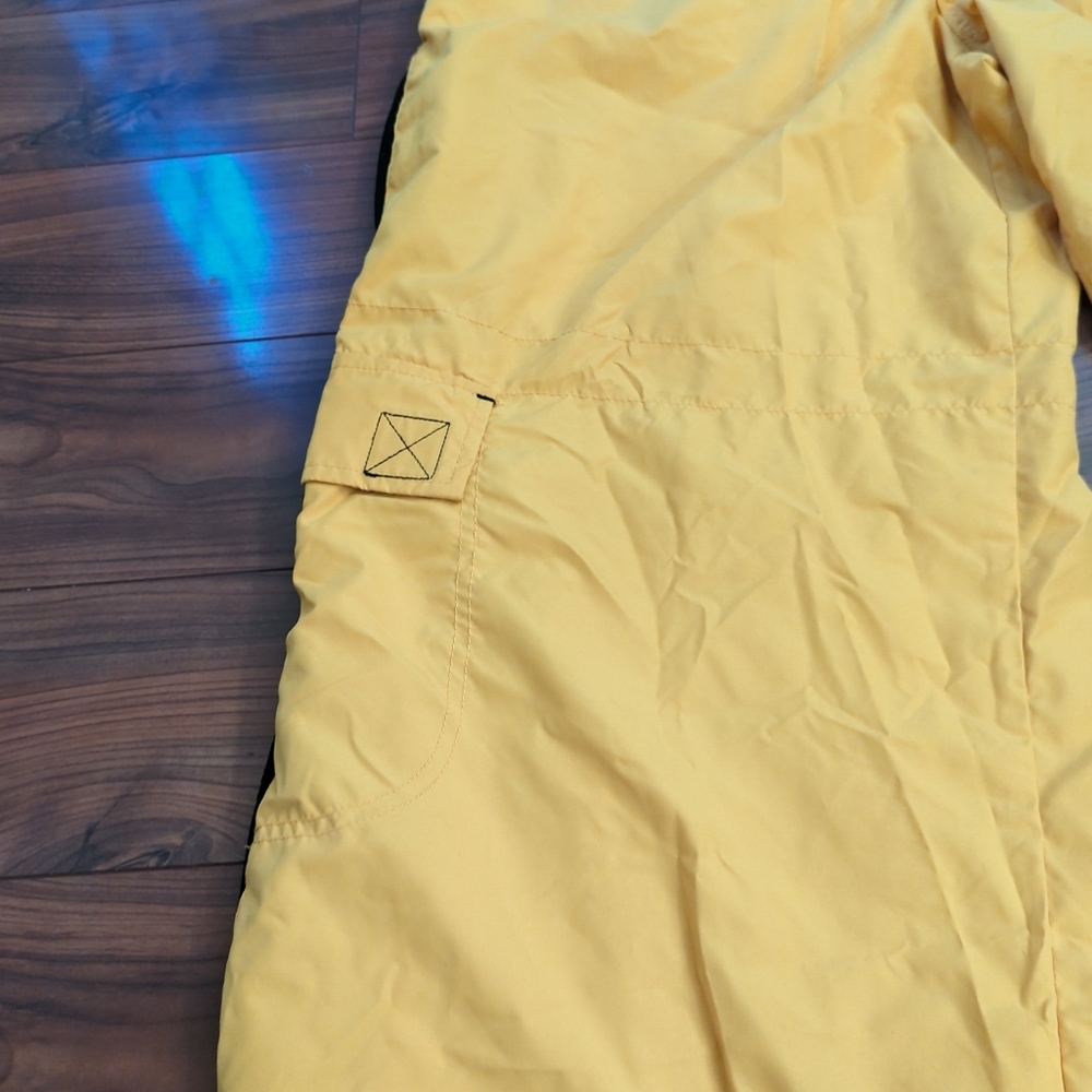 VTG 90's MacGear Baggy Wide Leg Skate Rave Pants 34x32 Cargo Yellow Punk Y2K - Picture 3 of 13